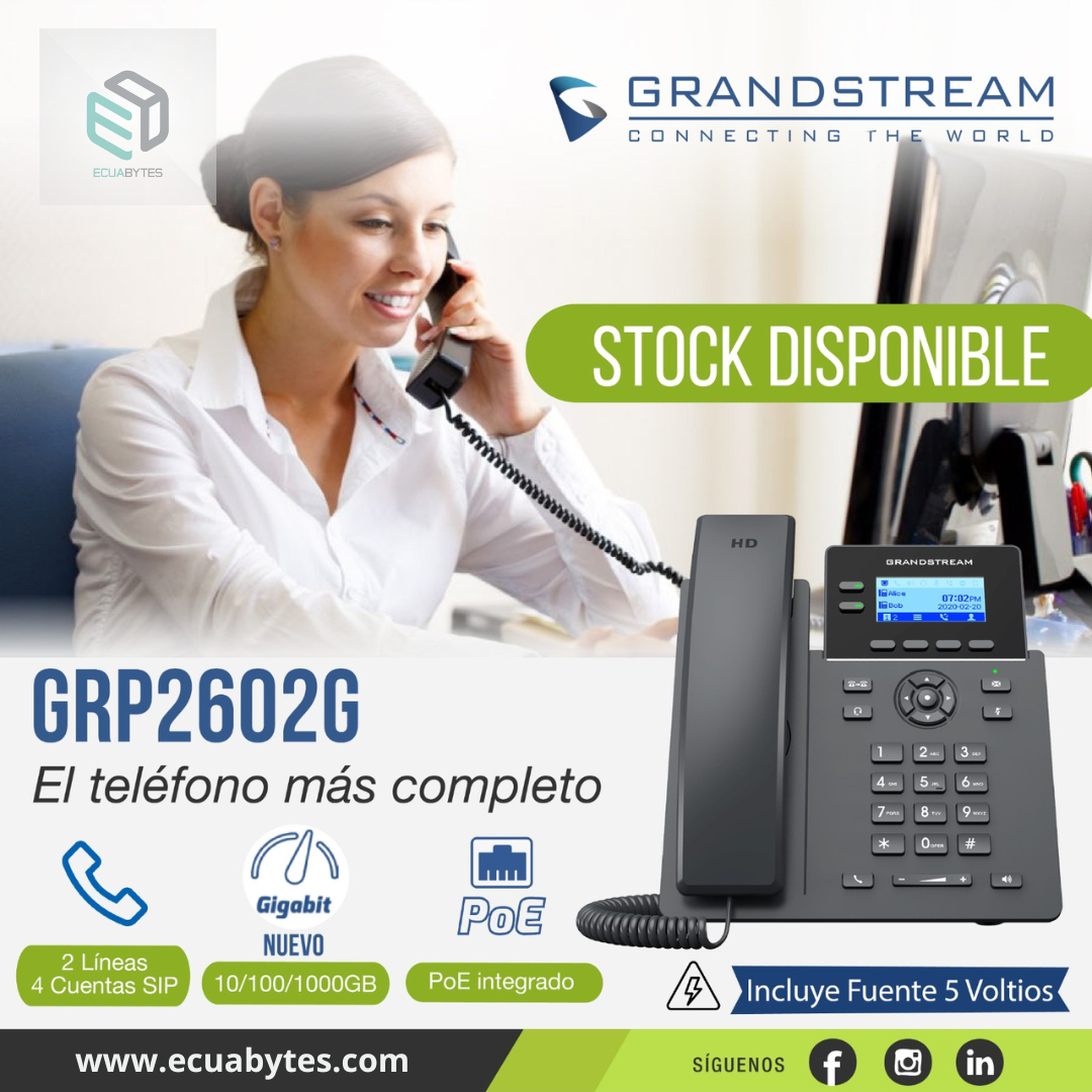 GRP2602G TELEFONO IP COMPLETO