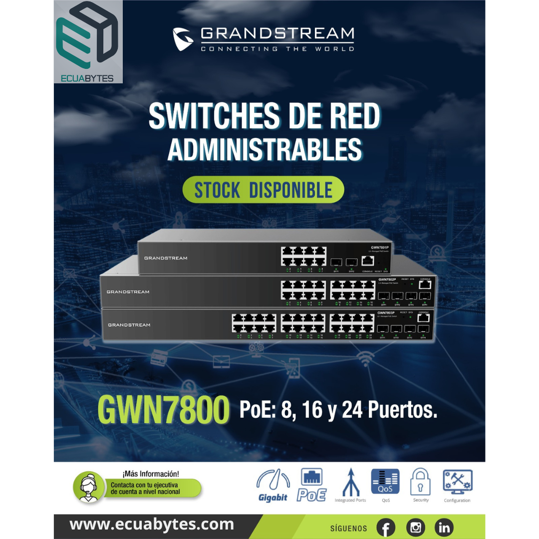 GWN7800 SWITCHES DE RED ADMINISTRABLE